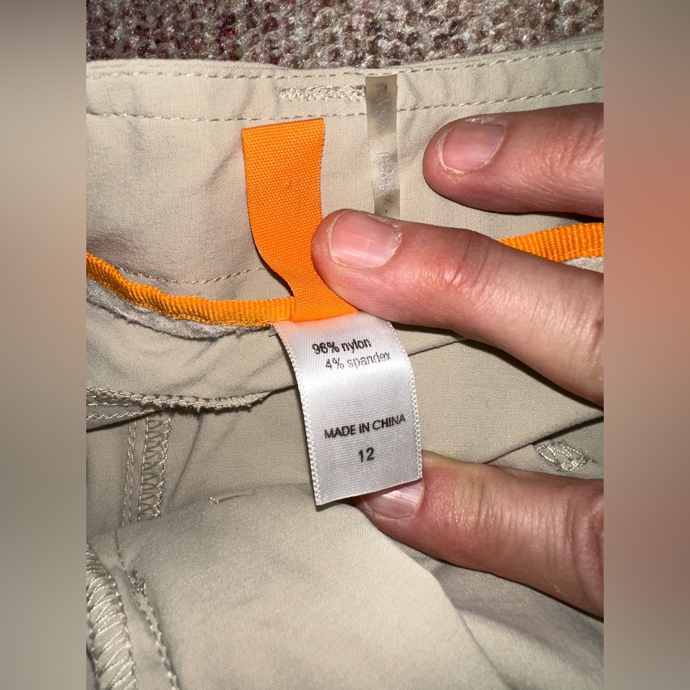 Lucy hiking active hiking vented pants khaki size 12 soft lightweight - Picture 2 of 8